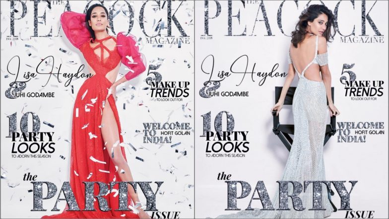 Lisa Haydon Sizzles in Risqué Falguni and Shane Peacock Couture for their New Year Party Issue, See Pics