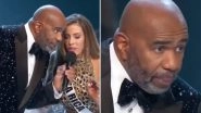Miss Costa Rica Natalia Carvajal Gives a Befitting Advice to Host Steve Harvey During Miss Universe 2018 Finale