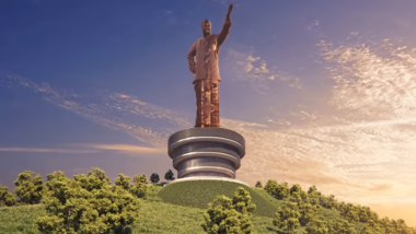 32-Metre NTR Memorial Statue Worth Rs 406 Crore to Be Installed in Andhra Pradesh’s Neerukonda