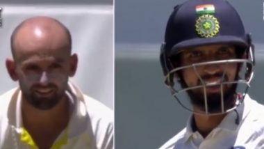 Nathan Lyon Turns an Umpire; Helps Ishant Sharma Take Guard in Perth during India vs Australia, Second Test Match (Watch Video)