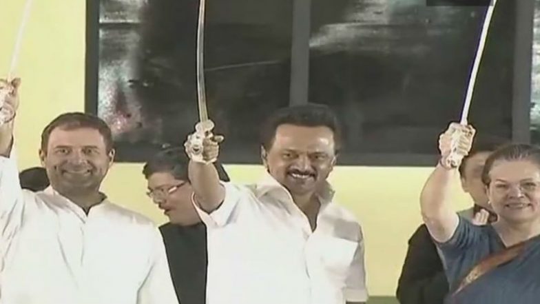 MK Stalin Greets ‘Mother’ Sonia Gandhi for Being Elected As CPP Leader, Says No Power Can Remove Congress From People’s Heart