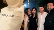 Priyanka Chopra's 'Mrs Jonas' Hoodie Will Make Husband Nick Jonas Blush! (View Pics)