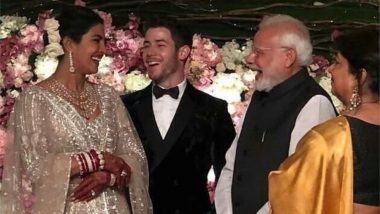Priyanka Chopra and Nick Jonas Greet PM Modi at Wedding Reception in Delhi And Twitter Gets New Bunch of Funny Memes and Jokes!
