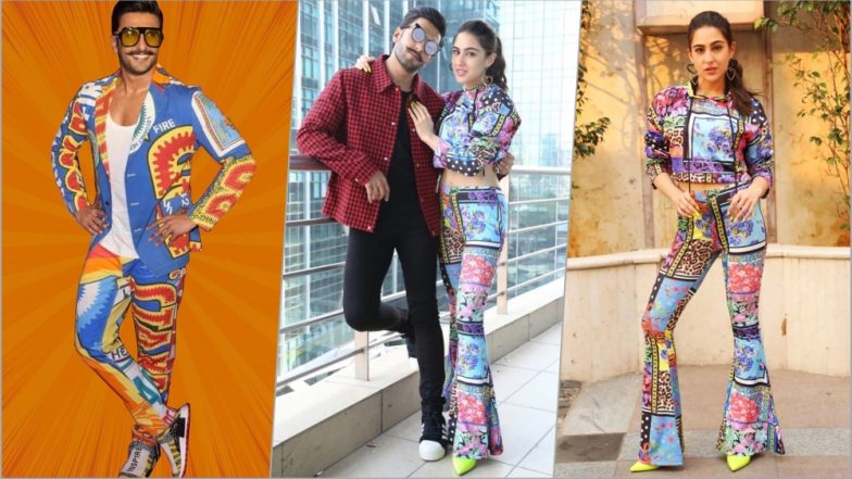 Sara Ali Khan Is Taking Style Inspiration From Ranveer Singh, Dons Printed Suit for Simmba Movie Promotions (See Pics)