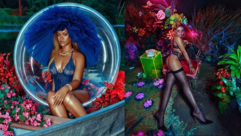 Rihanna wears sexy lingerie as she promotes Savage X Fenty collection