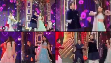 Video: Salman Khan Turns Background Dancer for Anant Ambani’s Performance at Isha-Anand Piramal’s Wedding Sangeet, Gets Trolled Hard