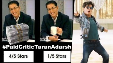 #PaidCriticTaranAdarsh Trends on Twitter As ‘Zero’ Fans Give Positive Reviews and Trolls Movie Critic for Giving Poor Ratings to SRK Film