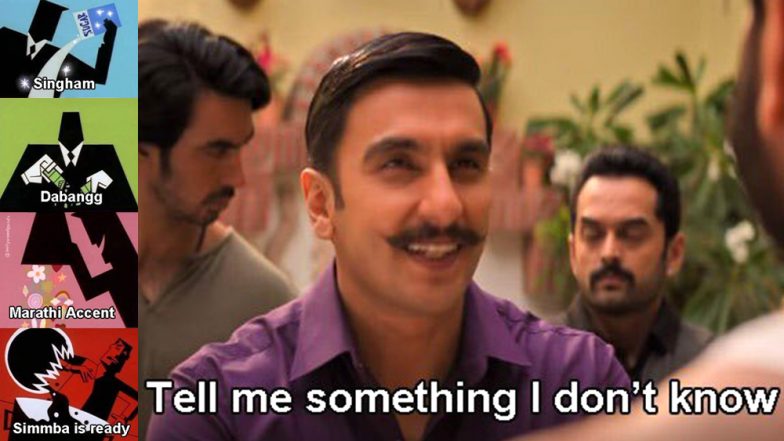 Simmba: Funny Memes on Ranveer Singh-Rohit Shetty's Action Film are More Entertaining Than Trailer!