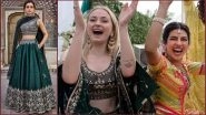 Sophie Turner Looks Stunning in Green Anita Dongre Lehenga-Choli at Priyanka Chopra-Nick Jonas Mehndi Ceremony (See Pic)