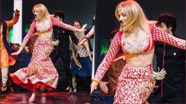 Sansa Stark Aka Sophie Turner Looks Red Hot in Abu Jani Sandeep Khosla Lehenga at Priyanka-Nick's Wedding Sangeet (See Pic)