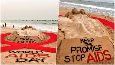 World Aids Day 2018: Sudarsan Pattnaik's Beautiful Sandart Gives an Important Message to 'Stop Aids'