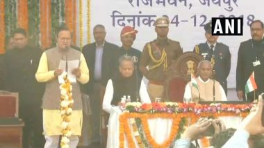 Rajasthan Cabinet Ministers Swearing-in Ceremony in Jaipur, Check Names of MLAs Taking Oath