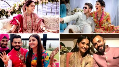 While Anushka -Priyanka Picked Colourful, Deepika -Sonam Opted for Pastel Colour Attires for Their Mehendi Ceremony - View Pics