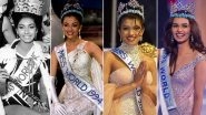 Miss World Winners From India: Know List of Beauty Queens From Priyanka Chopra to Manushi Chhillar Who Won Prestigious Crown Ahead of 2018 Competition