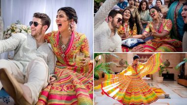 Priyanka Chopra and Nick Jonas' Mehendi Ceremony Pics OUT: Couple Looks Radiant As They Celebrate the Ritual With Colours and Laughter