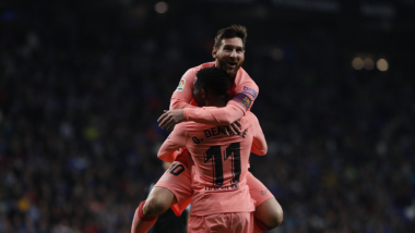 La Liga 2018–19: Lionel Messi Stars by Scoring 2 Goals As Barcelona Beat Espanyol 4–0