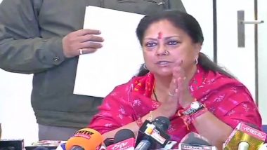 Rajasthan Assembly Elections 2018 Results: Vasundhara Raje Concedes Defeat, Submits Resignation to Governor