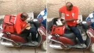 Video of Zomato Delivery Boy Eating Food From Delivery Boxes Goes Viral, Check What Zomato Replied