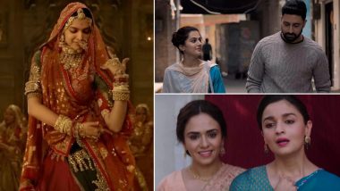 Deepika Padukone's 'Ghoomar', Alia Bhatt's 'Ae Watan', Taapsee Pannu's 'Daryaa': Best Bollywood Songs of 2018 That Restored Our Faith in Good Music