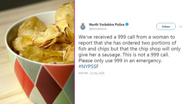 Woman Calls 999 for Receiving a Sausage Instead of Fish and Chips: New Yorkshire Police Has a Savage Response, Read Funny Reactions