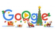 Happy Holidays and Merry Christmas 2018! Google Doodle Wishes With Animated Santa, Reindeers & Elf Greeting