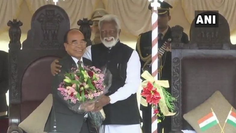 Mizoram: Mizo National Front Leader Zoramthanga Sworn In as New Chief Minister in Aizawl