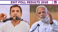 Exit Poll Results 2018: Poll Pundits Predict Congress to Win Rajasthan, Have Upper Hand in Madhya Pradesh And Chhattisgarh; TRS May Retain Telangana, Mixed Bag in Mizoram