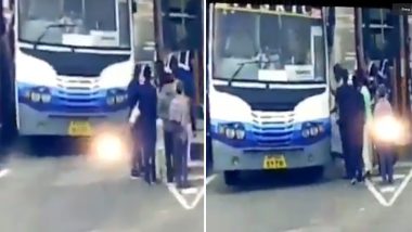 Toll Plaza VIPgiri Continues: TDP MLA Misbehaves With Employee in Guntur, Parks Car And Leaves on Bus; Watch Video