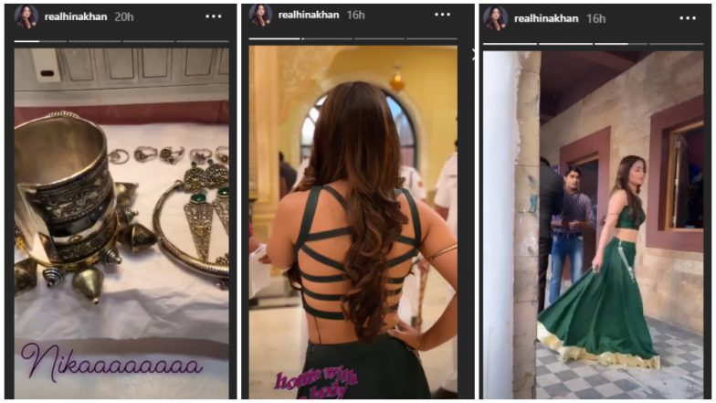 Hina Khan Resumes Shooting For Kasautii Zindagii Kay 2; View Pictures