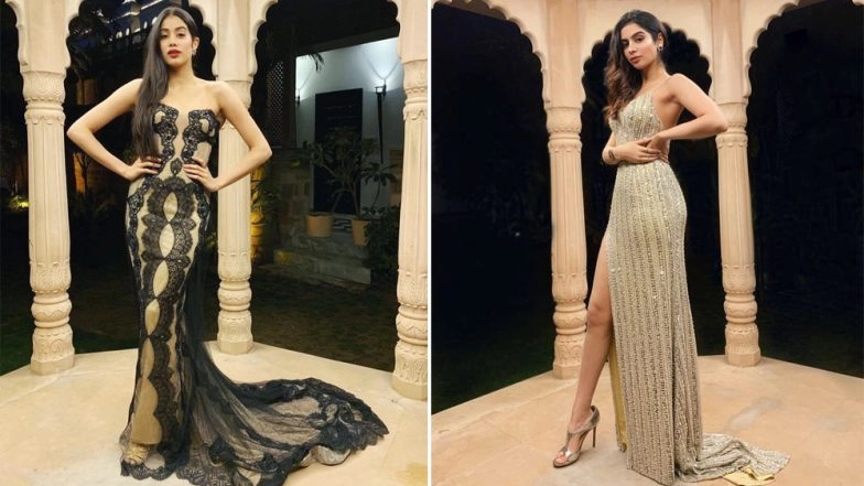 Janhvi Kapoor and Khushi Kapoor Show Off Their Shoulders at Isha Ambani and Anand Piramal’s Big Fat Indian Wedding - View Pics