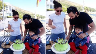 Taimur Ali Khan Gets Ready to Cut his Birthday Cake With Proud Parents Kareena Kapoor and Saif by His Side - See First Pic