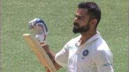 Watch Virat Kohli&rsquo;s 'Let My Bat Do the Talking' Celebration After Scoring 25th Test Century