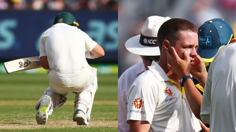 Jasprit Bumrah Bouncer Hits Marcus Harris on the Helmet, Australian Opener Receives Medical Attention; Watch Video