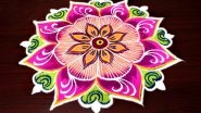 Margazhi Masam 2018&ndash;19 Rangoli Designs: Watch Videos of Colourful Kolams to Make During Tamil Margali Month
