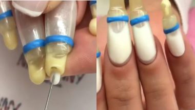 Baby Bottle Nail Art That Spurts Our Real Milk From The Nipple Is the Latest Viral Nail Trend