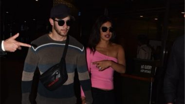 Priyanka Chopra and Nick Jonas Spotted Walking Hand in Hand at Mumbai Airport (View Pics and Video)