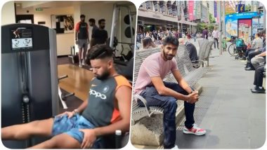 Rishabh Pant, Ishant Sharma, Ajinkya Rahane & Others Sweat it out in the Gym; Jasprit Bumrah Strolls on the Streets of Melbourne Ahead of the Boxing Day Test (See Pics & Video)