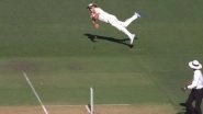 Pat Cummins&rsquo; Stunning Direct Throw Sends Cheteshwar Pujara Packing During India vs Australia 2018, 1st Test (Watch Video Highlights)