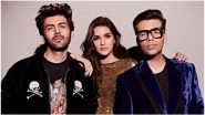 Koffee With Karan 6: Kartik Aaryan and Kriti Sanon to Make Their Debut Together on Karan Johar&rsquo;s Chat Show &ndash; View Pic