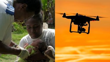 One-Month-Old Baby Gets Vaccine Delivered on a Drone in Vanuatu, Island on South Pacific