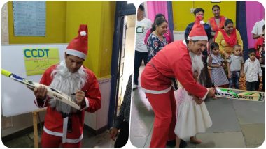 Sachin Tendulkar Turns Santa Claus, Celebrates Christmas with Kids at Ashray Childcare (See Pics & Video)