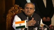 Terrorism Not In Gun But In Brain, Feels Bad Even If A Terrorist's Life Is Lost, Says Jammu and Kashmir Governor Satya Pal Malik; Watch Video
