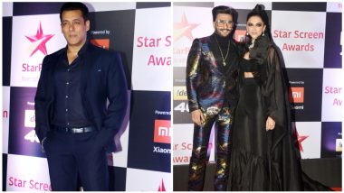 Star Screen Awards 2018: Salman Khan, Ranveer Singh, Deepika Padukone and Other Celebs Grace the Show Looking Glamorous (View Pics)