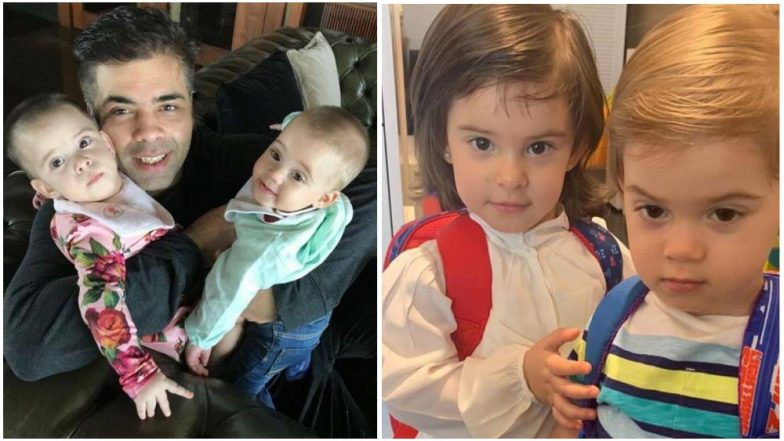 Moment Captured! Karan Johar’s Little Munchkins Yash and Roohi Are All Set for First Day at School – View Pic