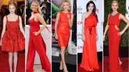 National Wear Red Day: Angelina Jolie, Charlize Theron and Jennifer Lawrence Look Stunning in This Colour of Love - View Pics