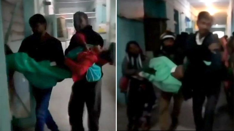 Medical Apathy in Madhya Pradesh: No Stretcher at Government Hospital, Women Carried in Arms by Family Members