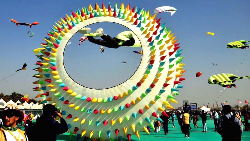 International Kite Festival 2019: Vibrant Kites Grace the Skies in ...