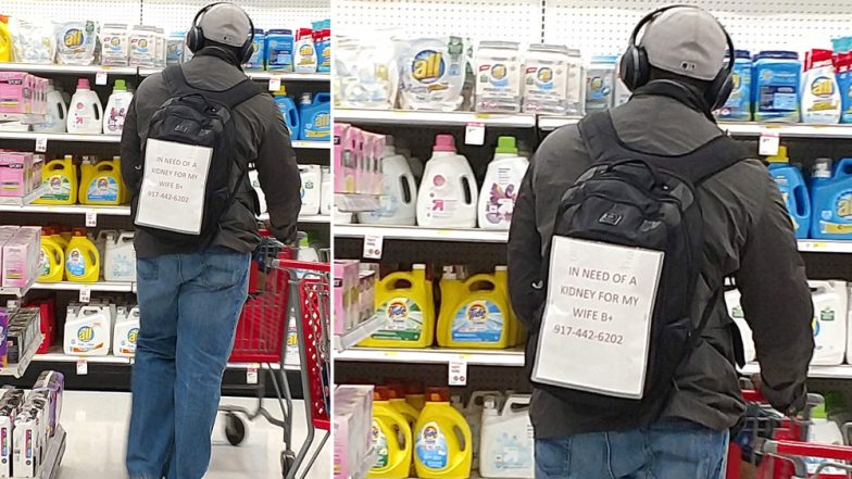 'In Need of a Kidney for My Wife' Husband's Note on Backpack Goes Viral