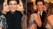 Suhana and Gauri Khan Kiss Shah Rukh Khan on His Cheeks and the Picture Helps Us Reminisce His Kuch Kuch Hota Hai Days