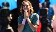 Stefanos Tsitsipas Becomes Youngest Player to Reach Grand Slam Semifinals Since 2007 at Australian Open 2019, Watch Video